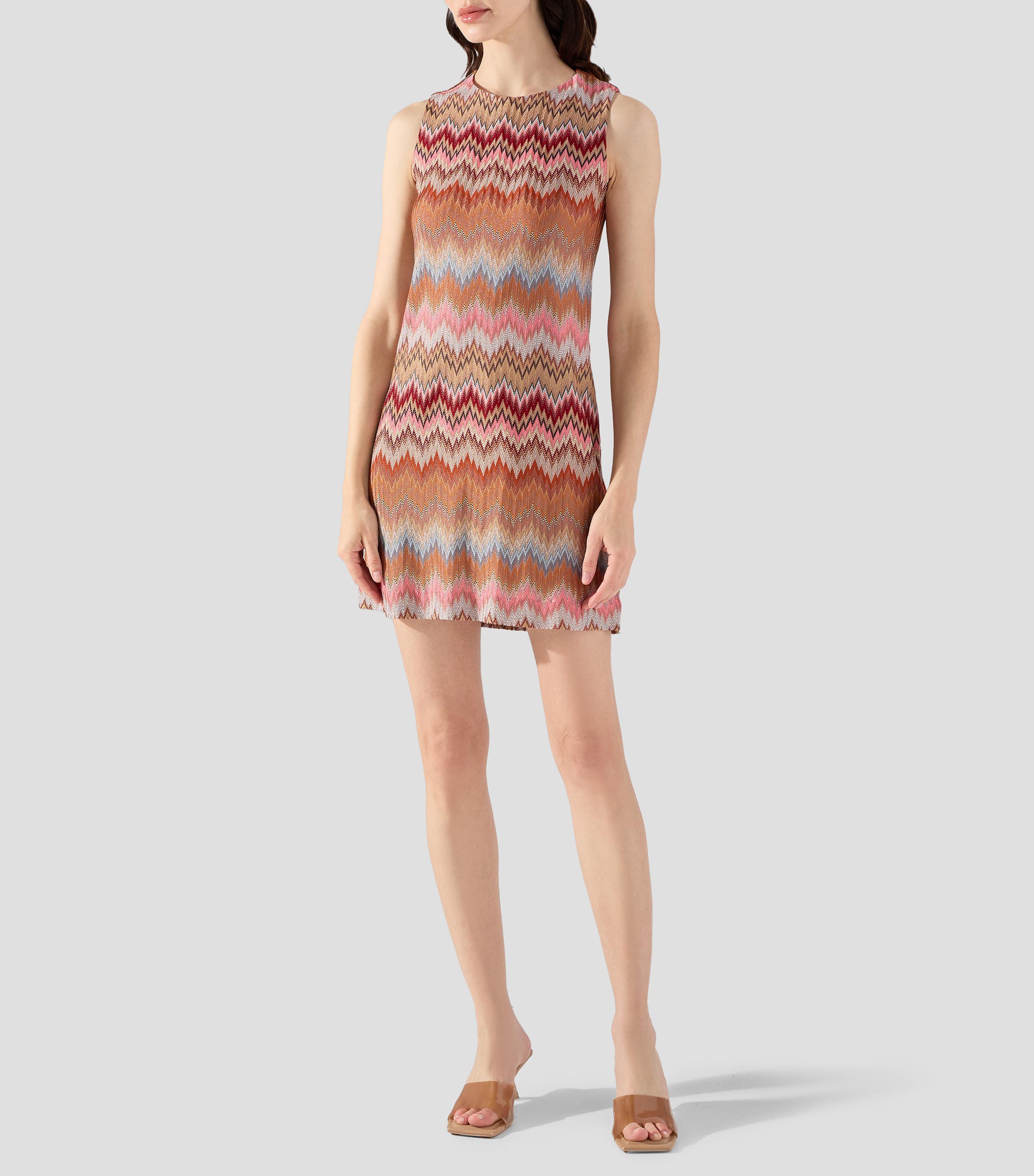 Vestido corto estampado Mujer